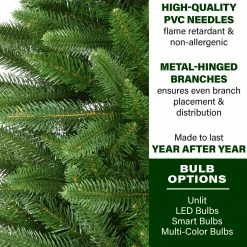 Fraser Hill Farm Winter Falls Slim-Silhouette Christmas Tree Various Lighting And Size Options -Christmas store unnamed file 3045