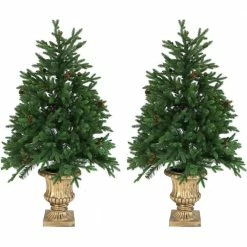 Fraser Hill Farm Noble Fir Set Of 2 Christmas Trees With Metallic Urn Base, Various Sizes And Lighting Options 12 Fraser Hill Farm Noble Fir Set Of 2 Christmas Trees With Metallic Urn Base, Various Sizes And Lighting Options -Christmas store unnamed file 3069