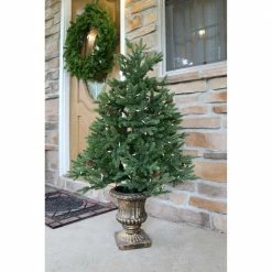 Fraser Hill Farm Noble Fir Christmas Tree With Metallic Urn Base, Various Sizes And Lighting Options 11 Fraser Hill Farm Noble Fir Christmas Tree With Metallic Urn Base, Various Sizes And Lighting Options -Christmas store unnamed file 3076