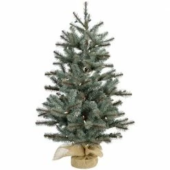 Christmas store 3 Fraser Hill Farm Heritage Pine Christmas Tree W/ Burlap Base