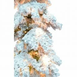 Fraser Hill Farm 7.5-ft. Elk Mountain Snow Flocked Christmas Tree W/ Clear LED Lighting 12 Fraser Hill Farm 7.5-ft. Elk Mountain Snow Flocked Christmas Tree W/ Clear LED Lighting -Christmas store unnamed file 309