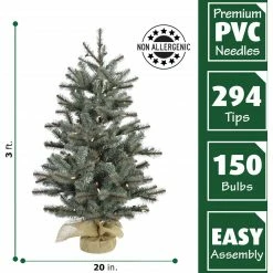 Fraser Hill Farm Heritage Pine Christmas Tree W/ Burlap Base 14 Fraser Hill Farm Heritage Pine Christmas Tree W/ Burlap Base -Christmas store unnamed file 3090