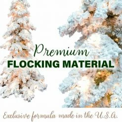 Fraser Hill Farm 7.5-ft. Elk Mountain Snow Flocked Christmas Tree W/ Clear LED Lighting 13 Fraser Hill Farm 7.5-ft. Elk Mountain Snow Flocked Christmas Tree W/ Clear LED Lighting -Christmas store unnamed file 310