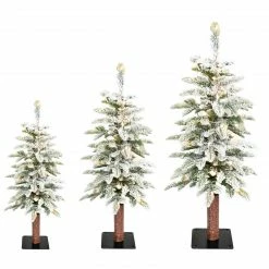 Fraser Hill Farm Set Of 3 Snowy Downswept Trees In 2-Ft., 3-Ft., And 4-Ft. Sizes -Christmas store unnamed file 3118