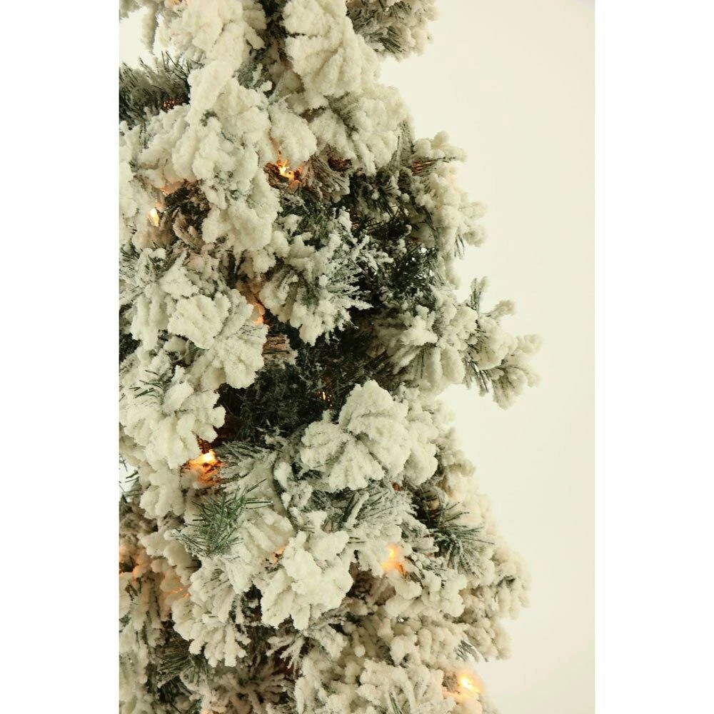 Fraser Hill Farm Set Of 3 Snowy Alpine Trees With Clear Lights (2-Ft., 3-Ft., & 4-Ft.) 2 Fraser Hill Farm Set Of 3 Snowy Alpine Trees With Clear Lights (2-Ft., 3-Ft., & 4-Ft.) - Image 2