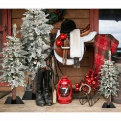 Fraser Hill Farm Set Of 3 Snowy Downswept Trees In 2-Ft., 3-Ft., And 4-Ft. Sizes -Christmas store unnamed file 3124
