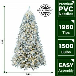 Fraser Hill Farm Flocked Winter Snow Pine Christmas Tree 35 Fraser Hill Farm Flocked Winter Snow Pine Christmas Tree -Christmas store unnamed file 3158