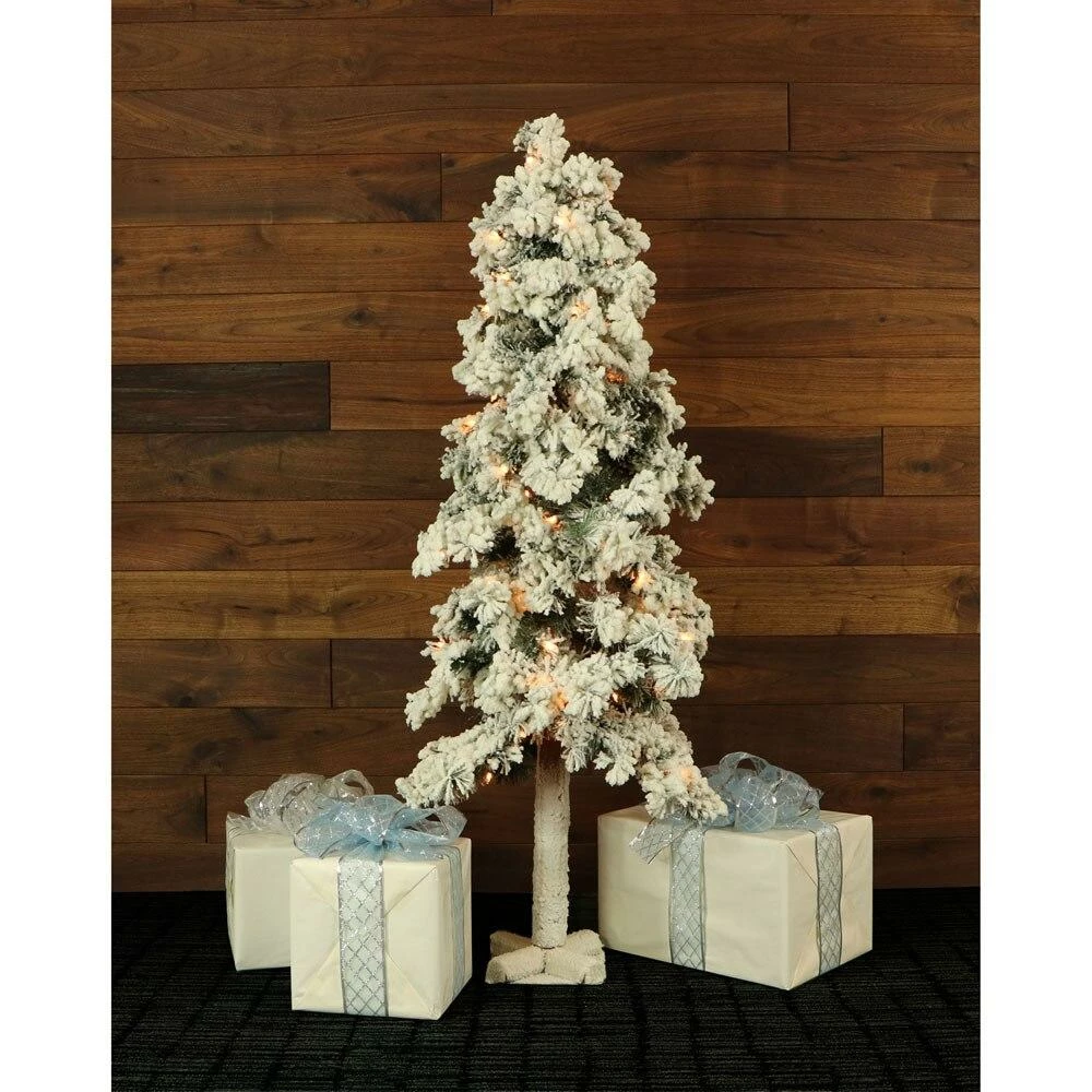 Fraser Hill Farm Set Of 3 Snowy Alpine Trees With Clear Lights (2-Ft., 3-Ft., & 4-Ft.) 6 Fraser Hill Farm Set Of 3 Snowy Alpine Trees With Clear Lights (2-Ft., 3-Ft., & 4-Ft.) - Image 6