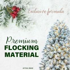 Fraser Hill Farm Flocked Winter Snow Pine Christmas Tree 37 Fraser Hill Farm Flocked Winter Snow Pine Christmas Tree -Christmas store unnamed file 3160