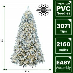 Fraser Hill Farm Flocked Winter Snow Pine Christmas Tree 44 Fraser Hill Farm Flocked Winter Snow Pine Christmas Tree -Christmas store unnamed file 3167