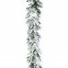 Fraser Hill Farm 9-Ft. Mountain Pine Flocked Garland