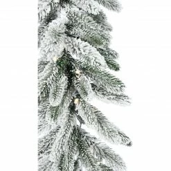 Fraser Hill Farm 9-Ft. Icy Frost Snow Flocked Garland -Christmas store unnamed file 3317