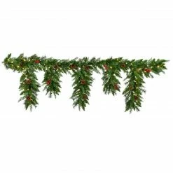 Fraser Hill Farm 6-Ft. Icicle Garland With Pinecones And Red Berries 15 Fraser Hill Farm 6-Ft. Icicle Garland With Pinecones And Red Berries -Christmas store unnamed file 3335