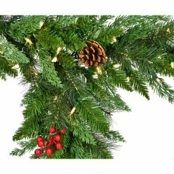 Fraser Hill Farm 6-Ft. Icicle Garland With Pinecones And Red Berries 19 Fraser Hill Farm 6-Ft. Icicle Garland With Pinecones And Red Berries -Christmas store unnamed file 3339