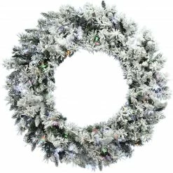 Fraser Hill Farm Mountain Pine Flocked Wreath 56 Fraser Hill Farm Mountain Pine Flocked Wreath -Christmas store unnamed file 3396