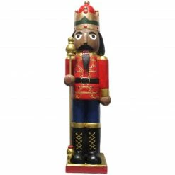 Fraser Hill Farm 48-In. African American Nutcracker Holding Staff Figurine, Festive Indoor Christmas Holiday Decorations 21 Fraser Hill Farm 48-In. African American Nutcracker Holding Staff Figurine, Festive Indoor Christmas Holiday Decorations -Christmas store unnamed file 3462