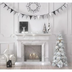 Fraser Hill Farm 4-Ft. Elk Mountain Snow Flocked Tree With Warm White LED Lights 13 Fraser Hill Farm 4-Ft. Elk Mountain Snow Flocked Tree With Warm White LED Lights -Christmas store unnamed file 360