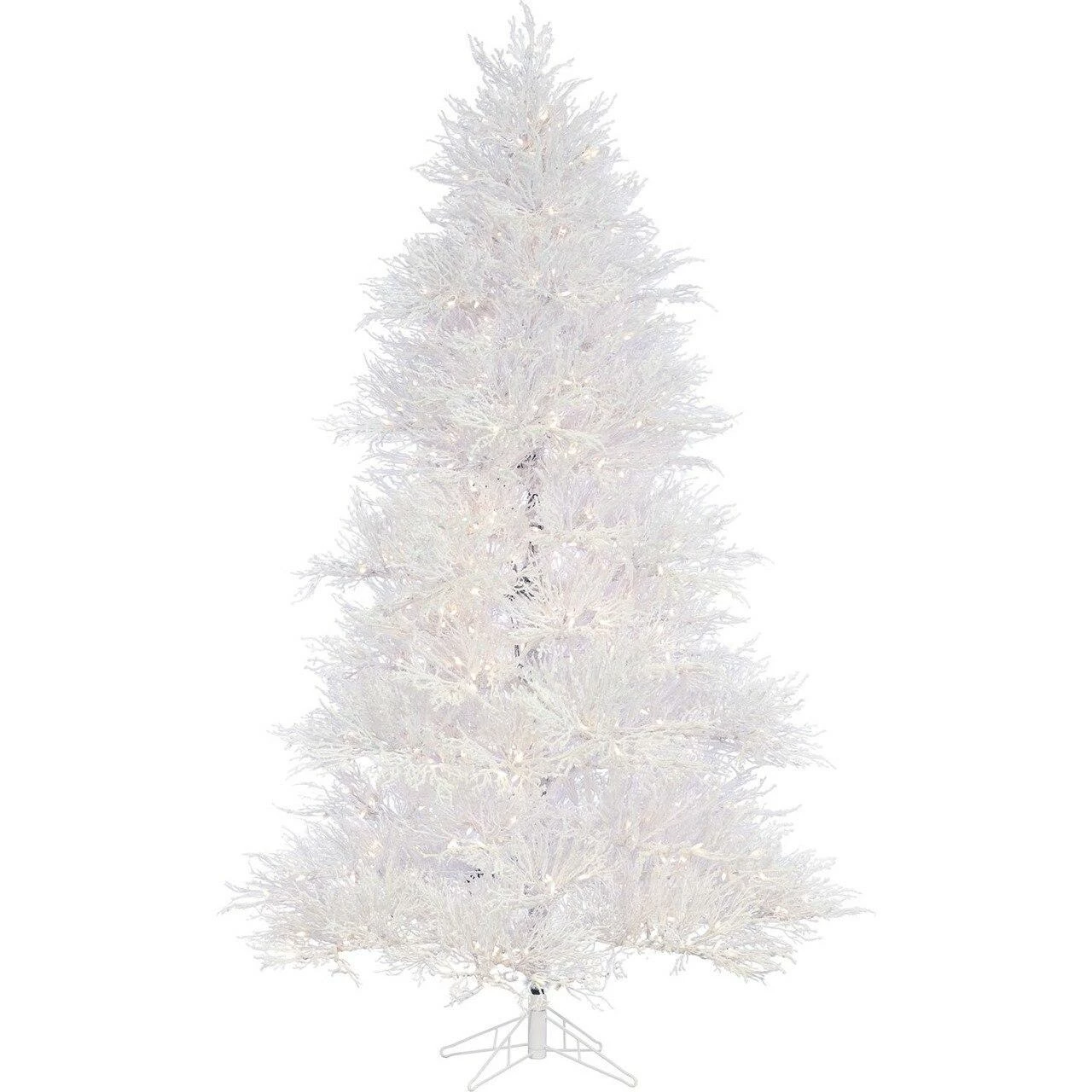 Fraser Hill Farm 7.5 Ft. Snowy Alpine Artificial Christmas Tree 1 Fraser Hill Farm 7.5 Ft. Snowy Alpine Artificial Christmas Tree