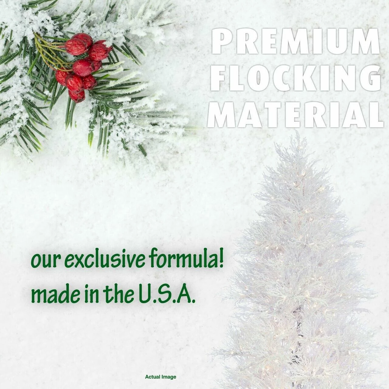 Fraser Hill Farm 7.5 Ft. Snowy Alpine Artificial Christmas Tree 5 Fraser Hill Farm 7.5 Ft. Snowy Alpine Artificial Christmas Tree - Image 5