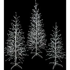 Fraser Hill Farm Set Of 3 Color Changing Birch Trees, 4-Ft., 5.5-Ft., 6.5-Ft., In Warm White And Multi-Color LED Lights -Christmas store unnamed file 498