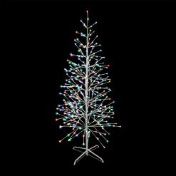 Fraser Hill Farm Set Of 3 Color Changing Birch Trees, 4-Ft., 5.5-Ft., 6.5-Ft., In Warm White And Multi-Color LED Lights -Christmas store unnamed file 499