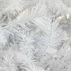 Fraser Hill Farm 7.5-Ft White Snowman Christmas Tree With Clear LED Lights -Christmas store unnamed file 511