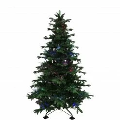 Fraser Hill Farm Indoor Or Outdoor 7.5-Ft. Green Fiber Optic Christmas Tree W/ LED Fairy Lights Effect -Christmas store unnamed file 525