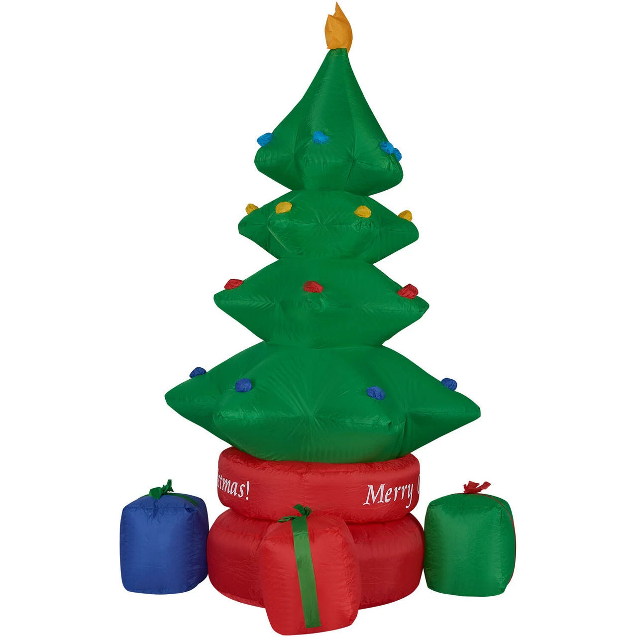 Fraser Hill Farm 6.5-Ft. Tall Animated Rotating Christmas Tree W/ Gifts, Inflatable W/ Lights, Storage Bag 1 Fraser Hill Farm 6.5-Ft. Tall Animated Rotating Christmas Tree W/ Gifts, Inflatable W/ Lights, Storage Bag