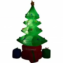 Fraser Hill Farm 6.5-Ft. Tall Animated Rotating Christmas Tree W/ Gifts, Inflatable W/ Lights, Storage Bag 18 Fraser Hill Farm 6.5-Ft. Tall Animated Rotating Christmas Tree W/ Gifts, Inflatable W/ Lights, Storage Bag -Christmas store unnamed file 533