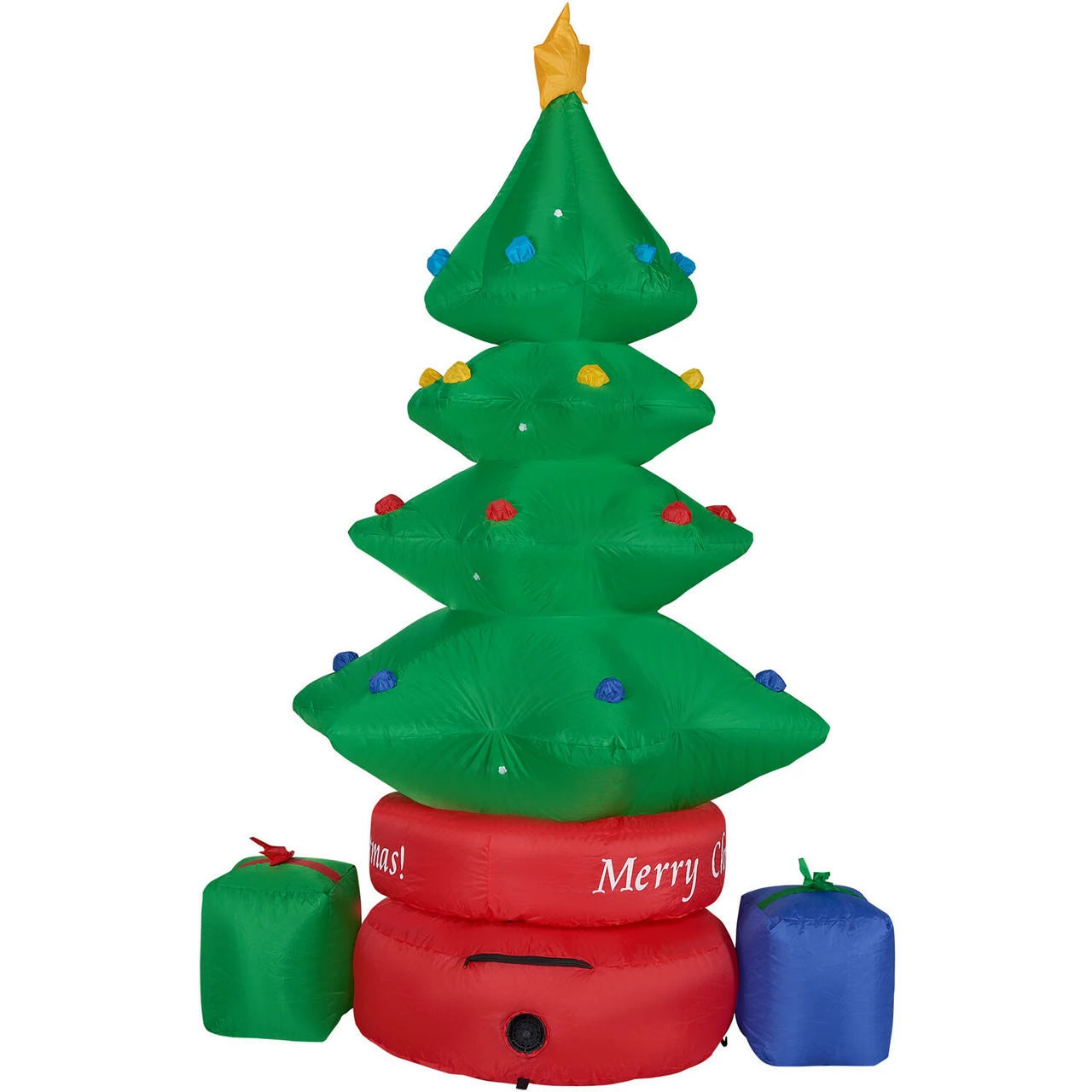 Fraser Hill Farm 6.5-Ft. Tall Animated Rotating Christmas Tree W/ Gifts, Inflatable W/ Lights, Storage Bag 9 Fraser Hill Farm 6.5-Ft. Tall Animated Rotating Christmas Tree W/ Gifts, Inflatable W/ Lights, Storage Bag - Image 9