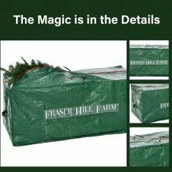 Fraser Hill Farm Heavy-Duty Storage Bag For Christmas Trees Up To 9 Ft, Green 15 Fraser Hill Farm Heavy-Duty Storage Bag For Christmas Trees Up To 9 Ft, Green -Christmas store unnamed file 581