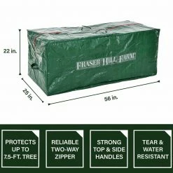 Fraser Hill Farm Heavy-Duty Storage Bag For Christmas Trees Up To 7.5 Ft, Green 16 Fraser Hill Farm Heavy-Duty Storage Bag For Christmas Trees Up To 7.5 Ft, Green -Christmas store unnamed file 600