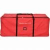 Fraser Hill Farm 3-Wheel Rolling Storage Bag For Christmas Trees Up To 7.5 Ft, Red