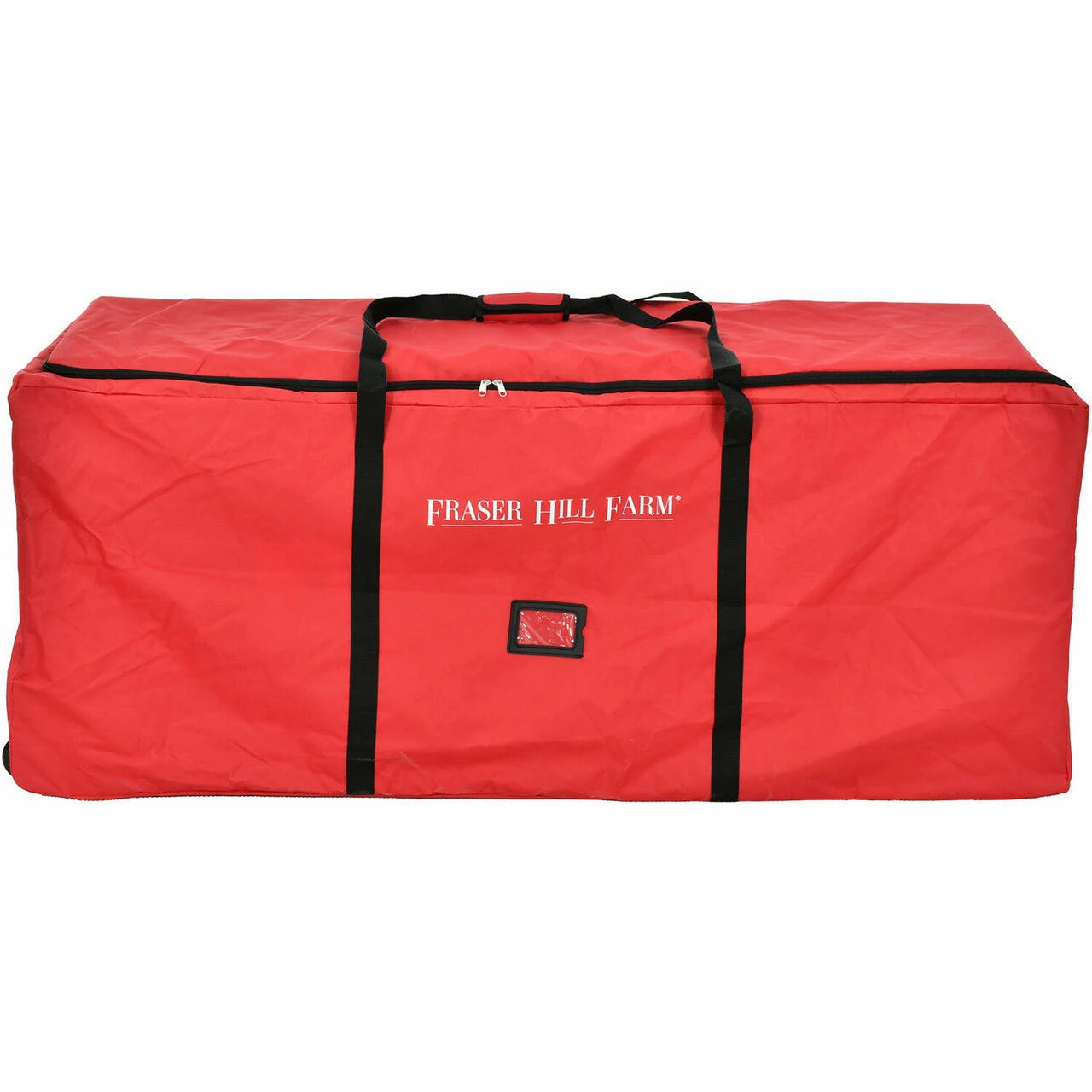 Fraser Hill Farm 3-Wheel Rolling Storage Bag For Christmas Trees Up To 7.5 Ft, Red 1 Fraser Hill Farm 3-Wheel Rolling Storage Bag For Christmas Trees Up To 7.5 Ft, Red