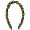 Fraser Hill Farm 9-Ft. Frosted Faux Boxwood Christmas Garland With Red Berries