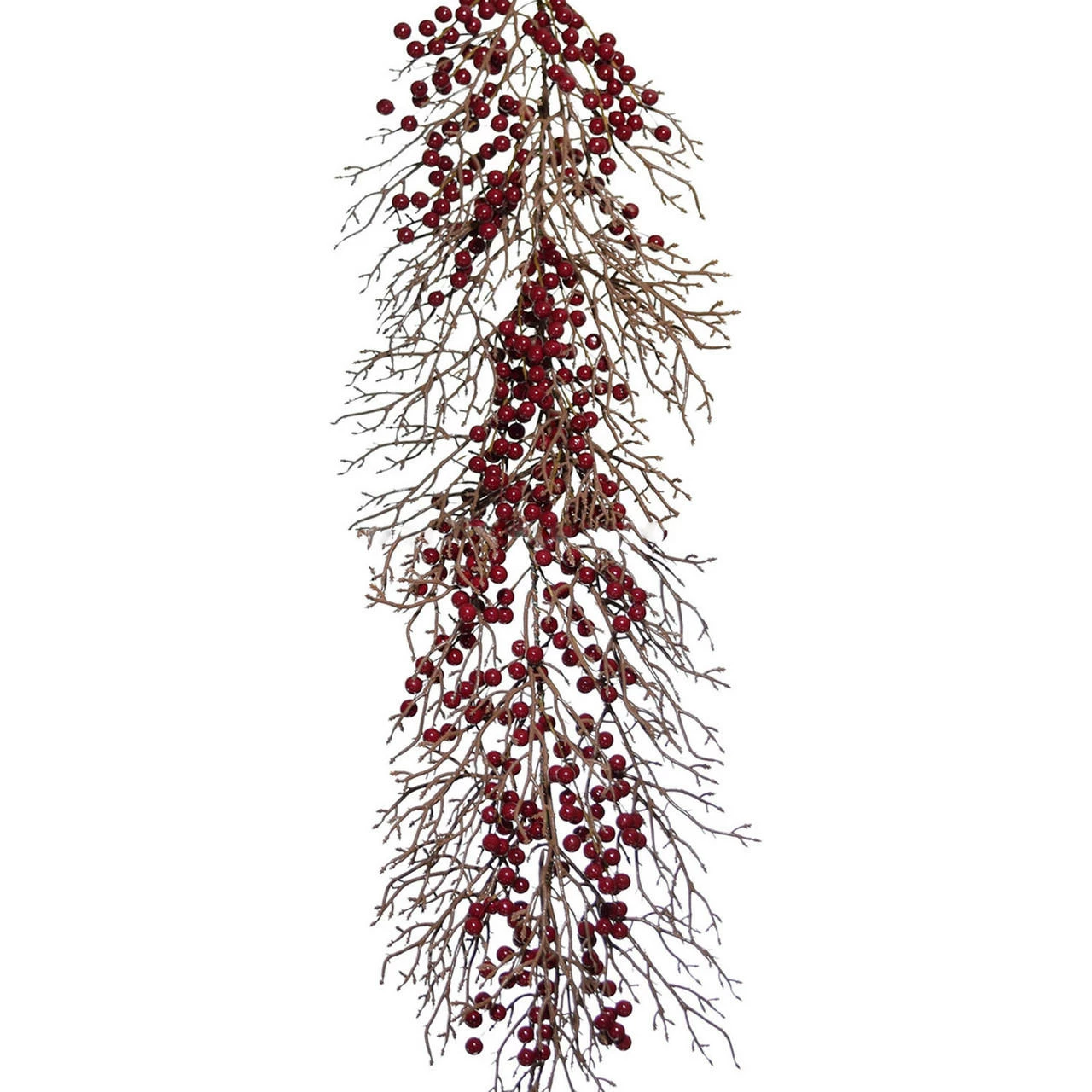 Fraser Hill Farm 9-Ft. Decorative Garland With Red Berries 1 Fraser Hill Farm 9-Ft. Decorative Garland With Red Berries