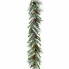 Fraser Hill Farm 9-Ft. Lightly Flocked Decorative Garland With Pinecones And Red Berries