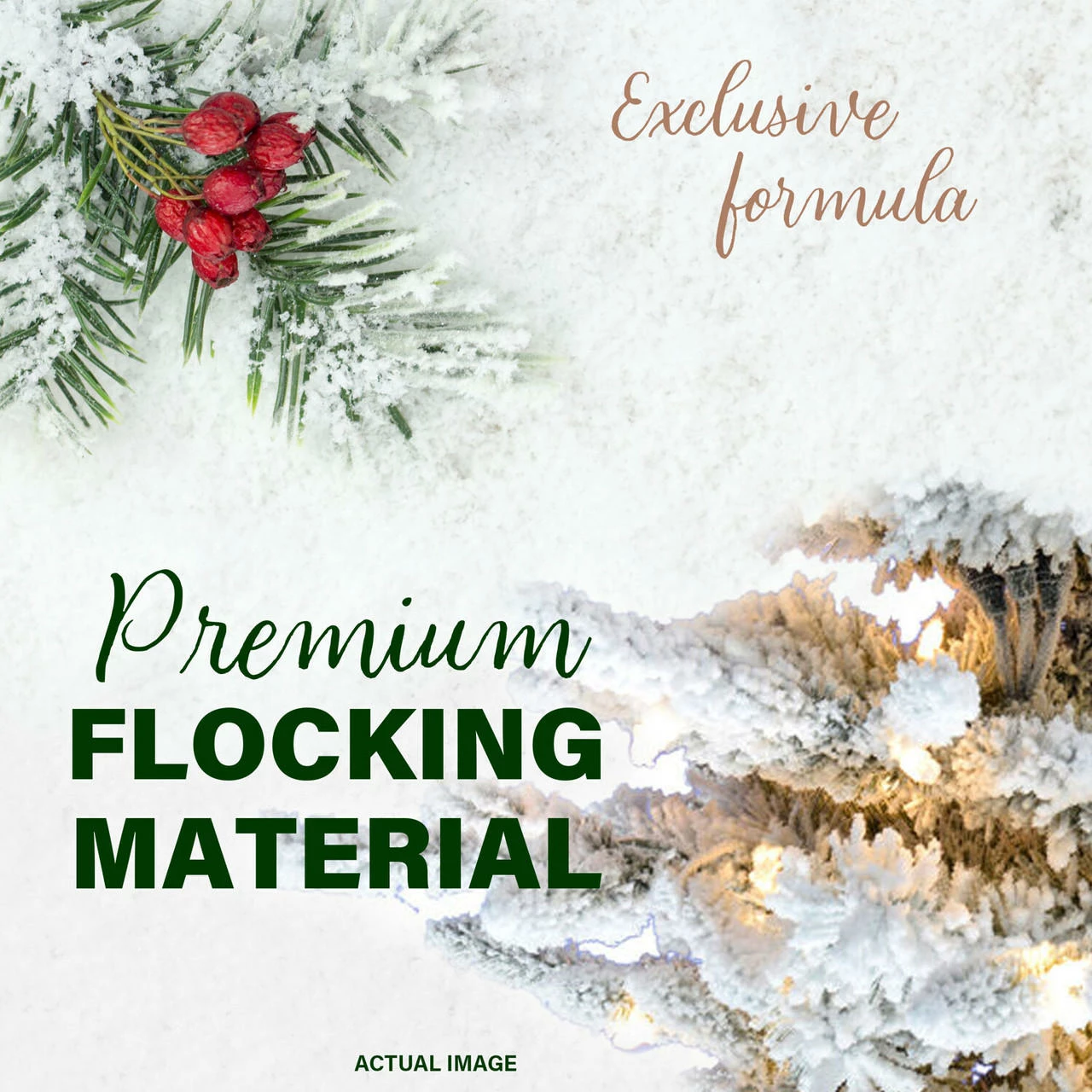 Fraser Hill Farm Mountain Pine Flocked Christmas Tree, Various Lighting & Size (6.5 Ft. To 12 Ft.) 10 Fraser Hill Farm Mountain Pine Flocked Christmas Tree, Various Lighting & Size (6.5 Ft. To 12 Ft.) - Image 10