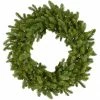 Fraser Hill Farm 48" Grandland Artificial Wreath W/ Clear Battery-Operated LED String Lights For Displays