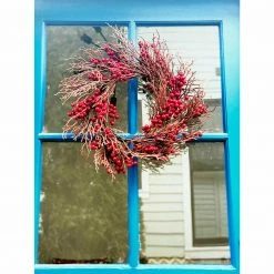 Fraser Hill Farm 24-In. Wreath Door Or Wall Hanging With Berries 10 Fraser Hill Farm 24-In. Wreath Door Or Wall Hanging With Berries -Christmas store unnamed file 931
