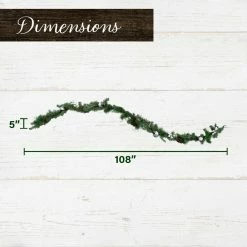 Fraser Hill Farm 24-in. Window Pane Door Hanging And 9-ft. Garland Set W/ Pinecones, Berries, And Ornaments -Christmas store unnamed file 938