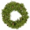 Fraser Hill Farm 60" Eastern Pine Green Christmas Décor Wreath With Warm White LED Lights